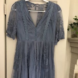 Blue Lace Dress